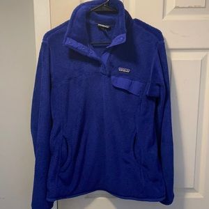 Practically new fuzzy Patagonia in royal blue